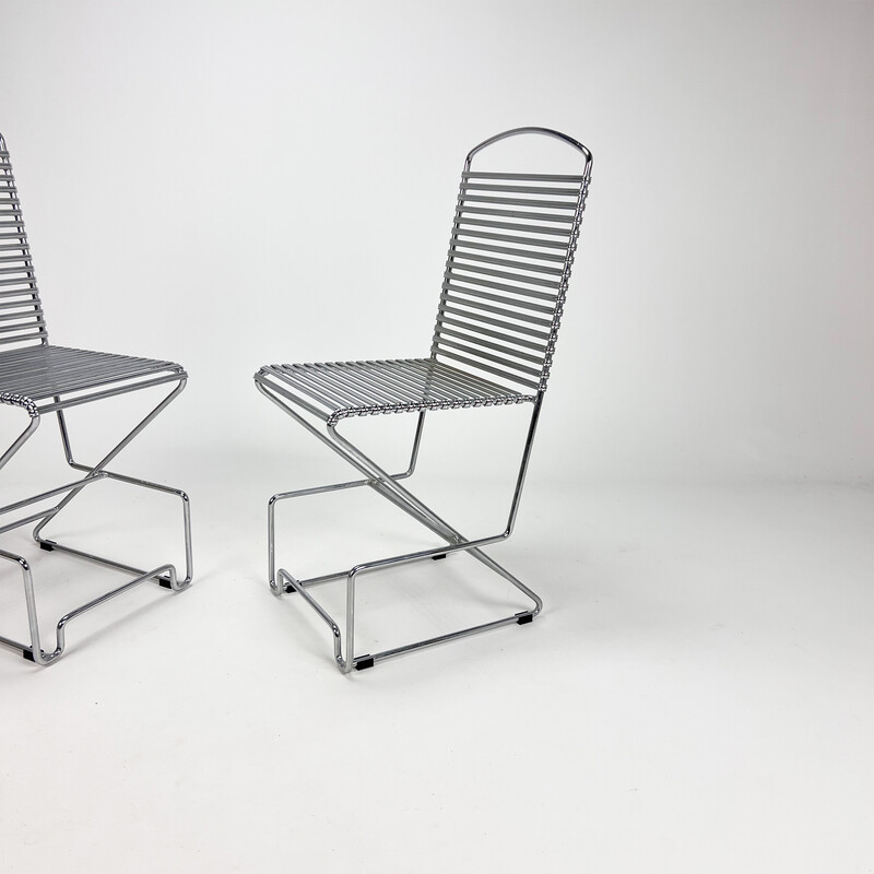 Cadeiras Vintage por Till Behrens para Schlubach, década de 1980