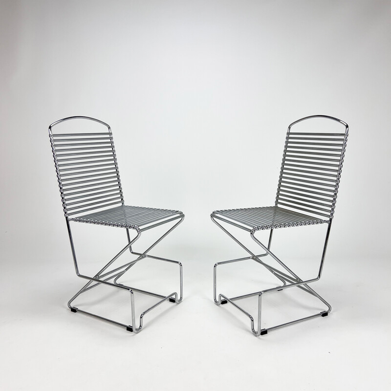 Vintage chairs by Till Behrens for Schlubach, 1980s