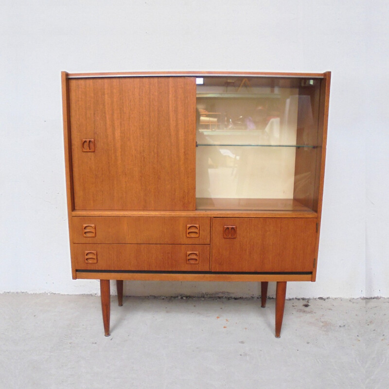 Scandinavian Highboard in teak - 1960s