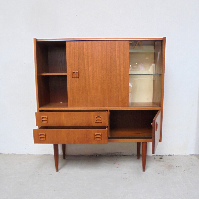 Scandinavian Highboard in teak - 1960s