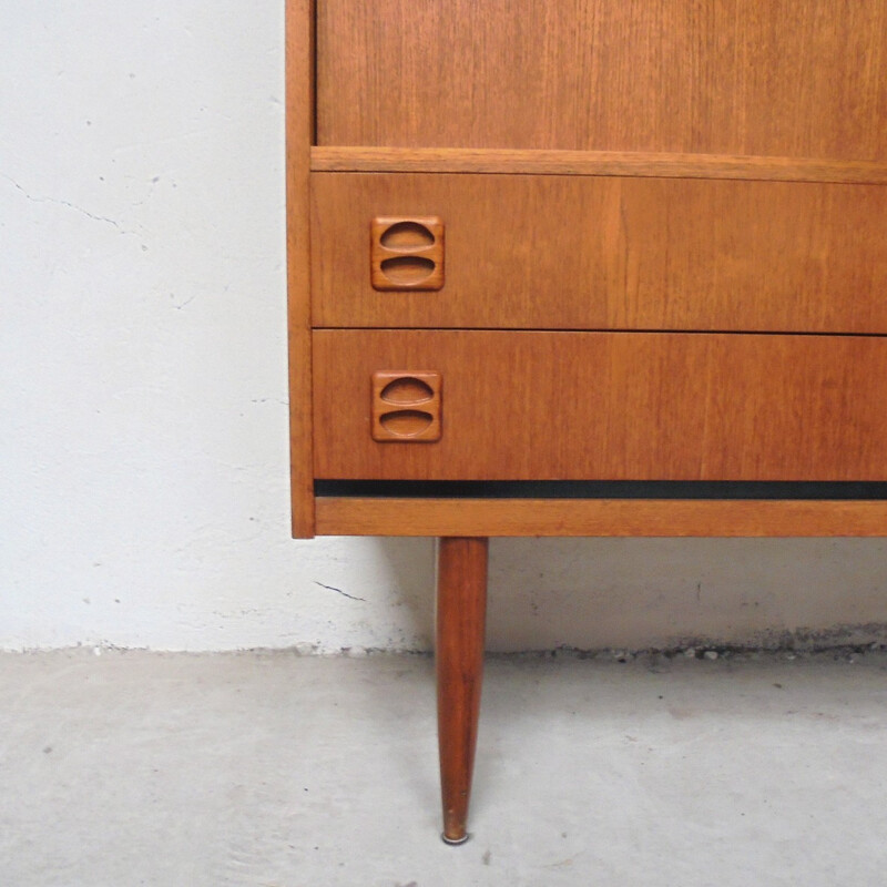 Scandinavian Highboard in teak - 1960s