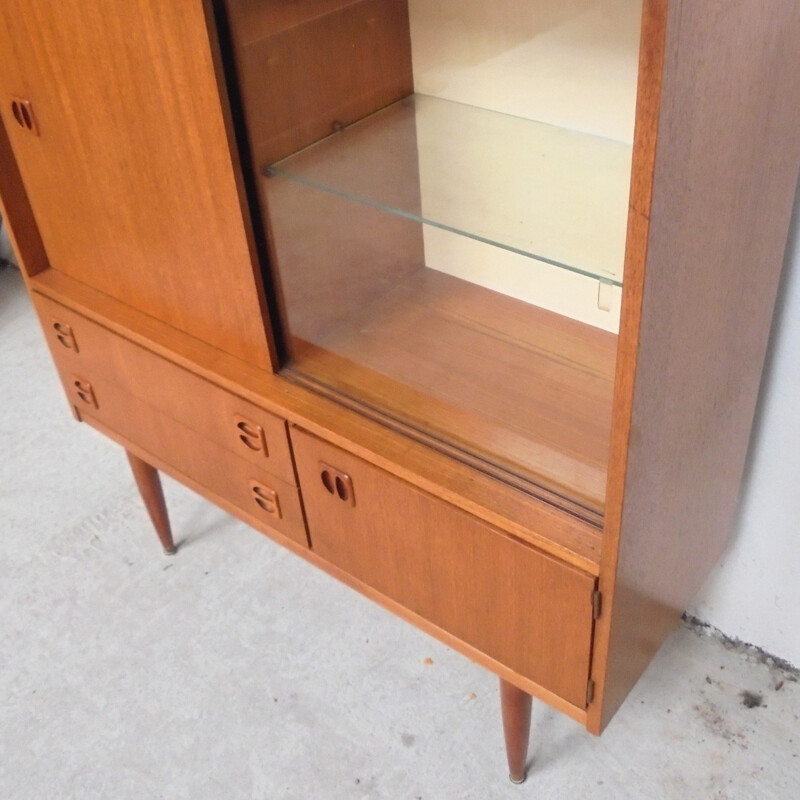 Scandinavian Highboard in teak - 1960s