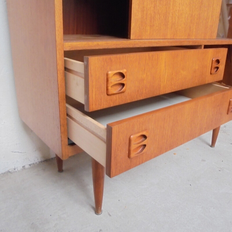 Scandinavian Highboard in teak - 1960s