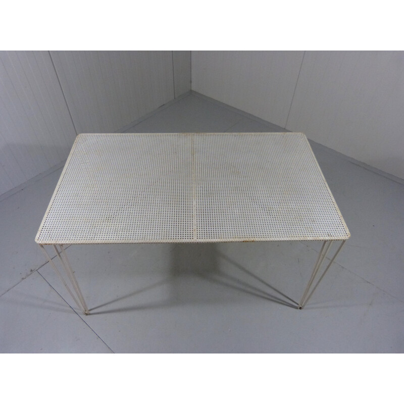 Perforated Steel Garden Table - 1950s