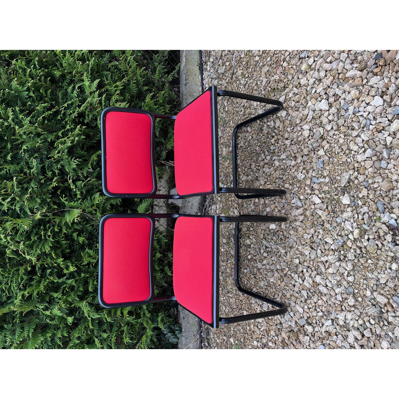 Set of 4 vintage B34 chairs by Breuer