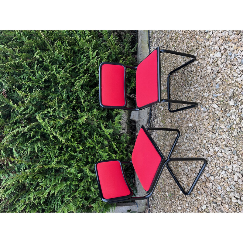 Set of 4 vintage B34 chairs by Breuer