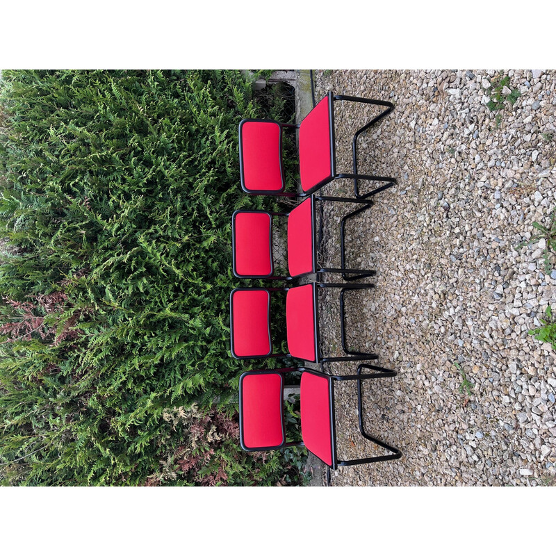 Set of 4 vintage B34 chairs by Breuer