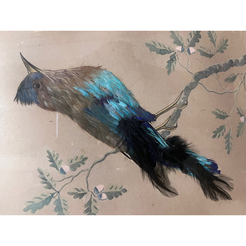 Ilustración vintage de un pájaro