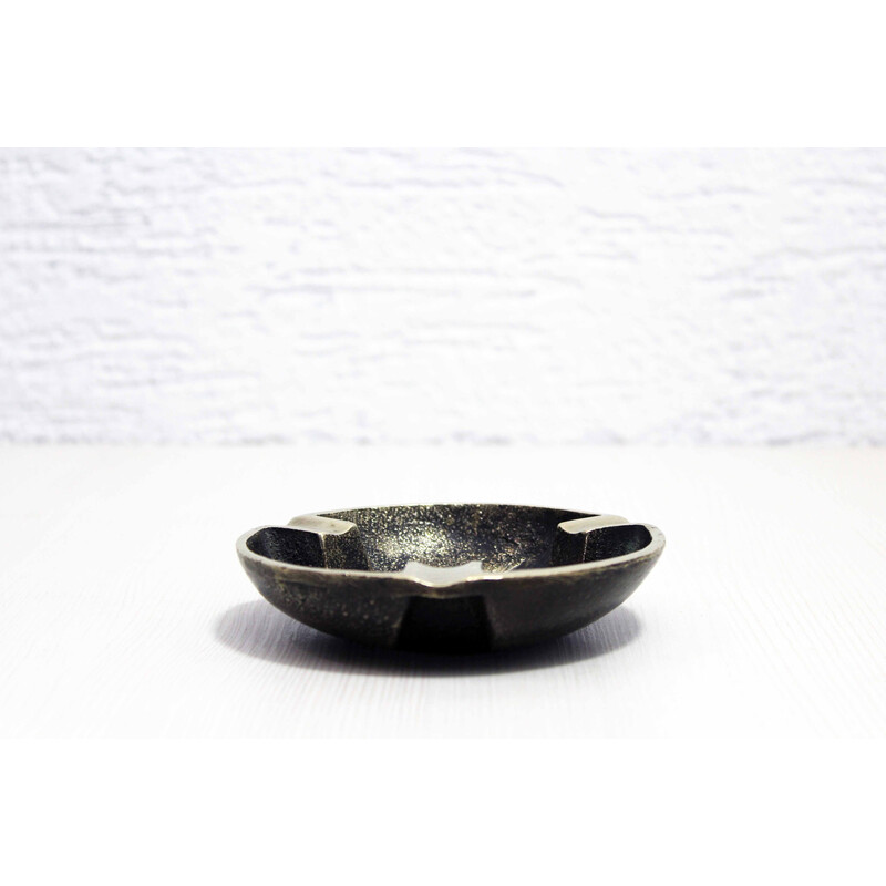 Vintage bronze brutalist ashtray, 1950