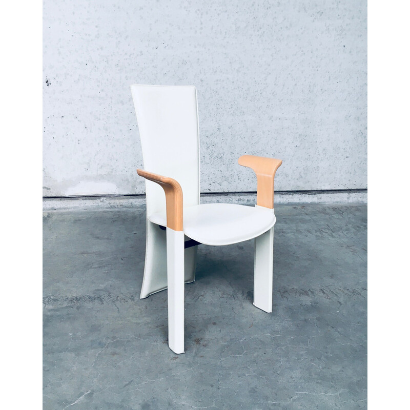 Set of 6 vintage Postmodern dining chairs by Pietro Costantini, Italy 1980s