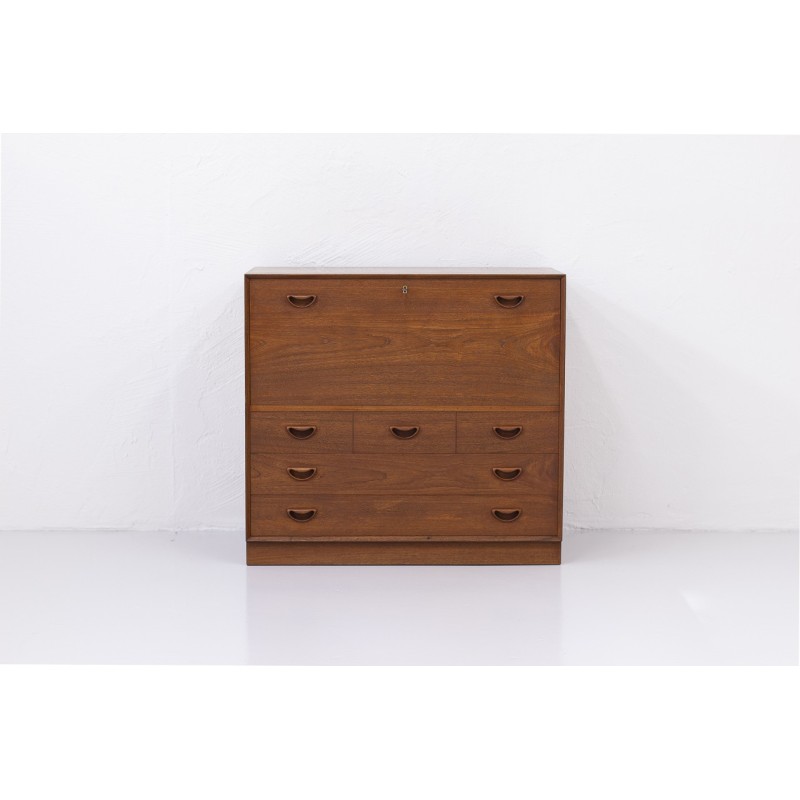 Danish vintage teak secretary by Peter Hvidt and Orla Mølgaard-Nielsen, 1960s