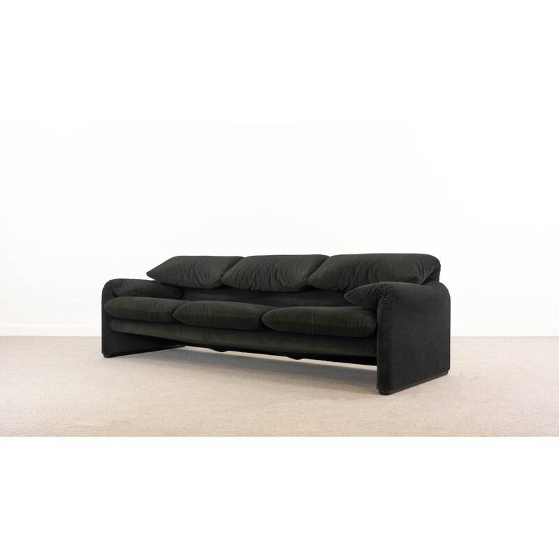 Vintage Maralunga 3-seat sofa by Vico Magistretti for Cassina