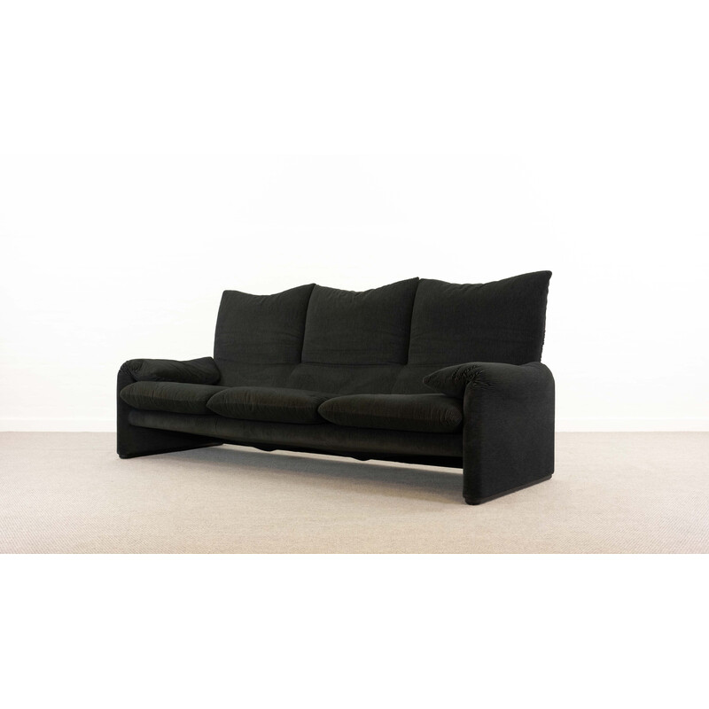 Vintage Maralunga 3-Sitzer-Sofa von Vico Magistretti für Cassina