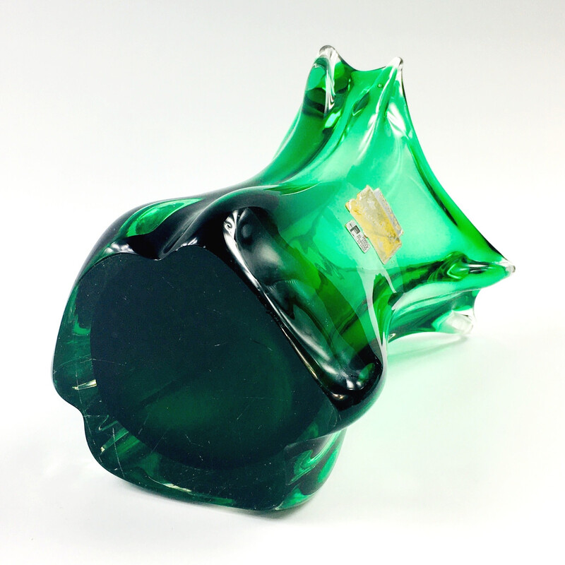 Mid-century Chambord Murano glass vase by Fratelli Toso, Italy 1940s-1950s