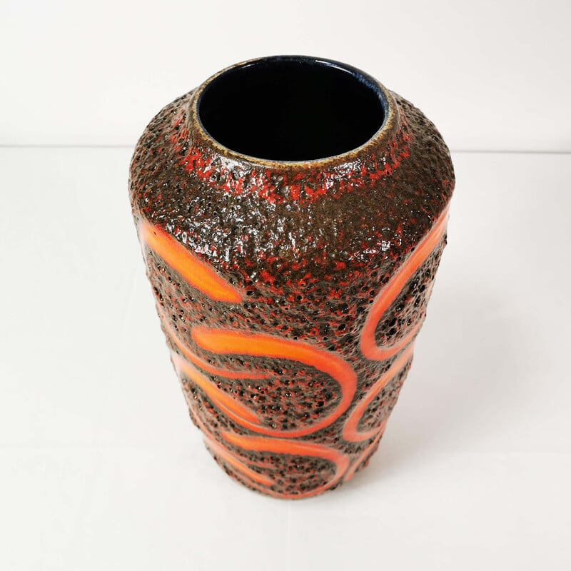 Vase vintage en lave grasse, Allemagne 1960