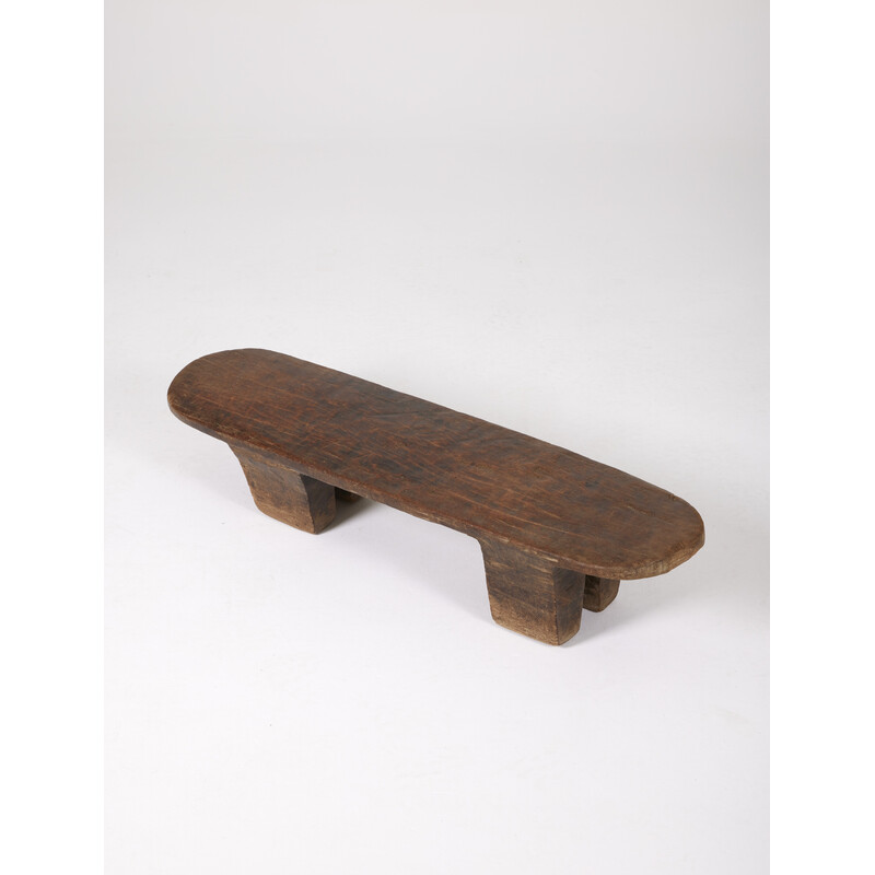 Vintage African bench Senufo, 1980