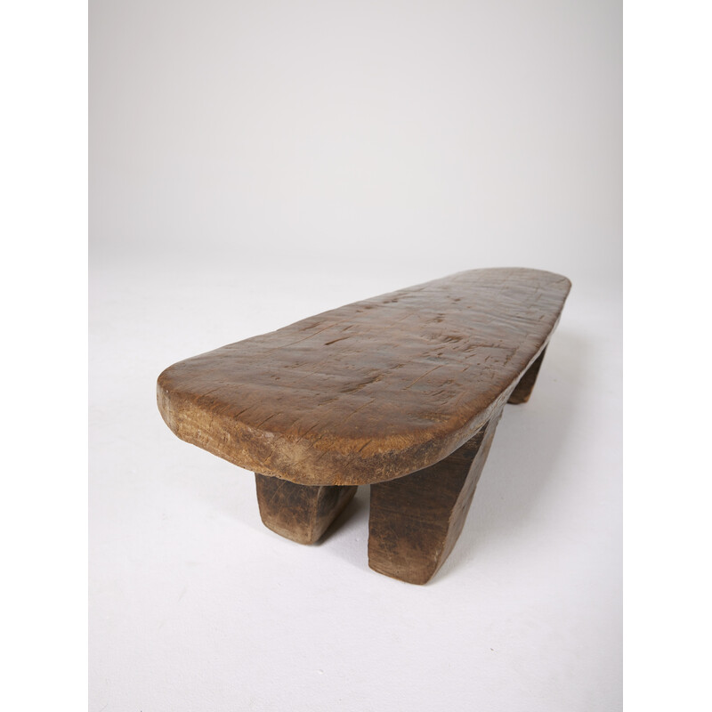 Vintage African bench Senufo, 1980