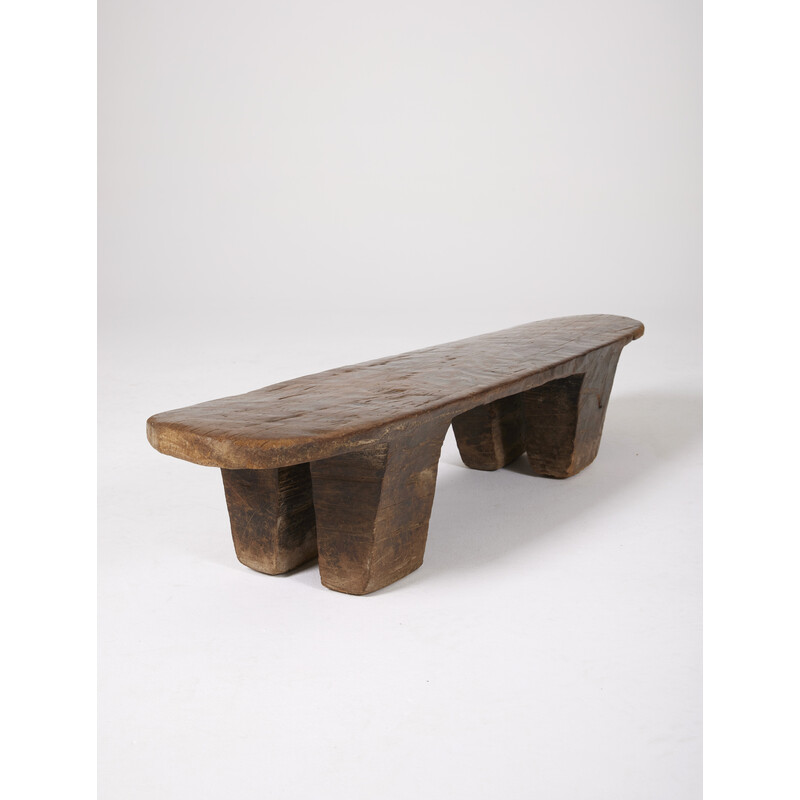 Vintage African bench Senufo, 1980