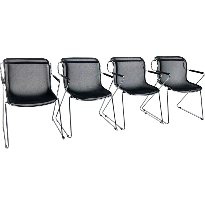 Vintage Penelope chairs by Charles Pollock for Castelli, 1980s