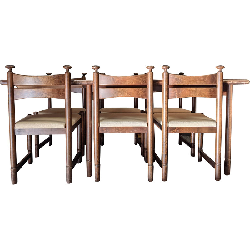 Mid-century Scandinavian rosewood dining set by Asko Export, 1970s