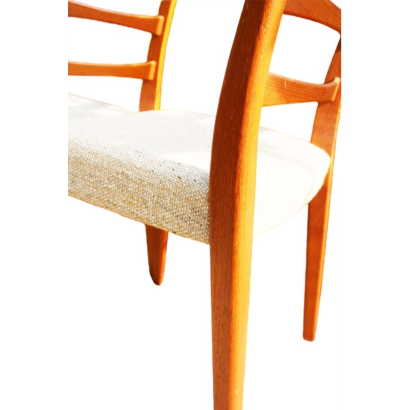 Swedish vintage ladder back dining chairs by Svegards of Markaryd, 1960s