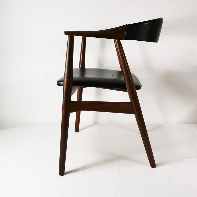 Cadeira de braços modernista Vintage by Th. Harlev para Farstrup, Dinamarca Anos 60