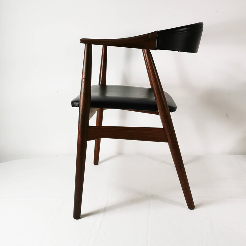 Vintage modernist armchair by Th. Harlev for Farstrup, Denmark 1960s