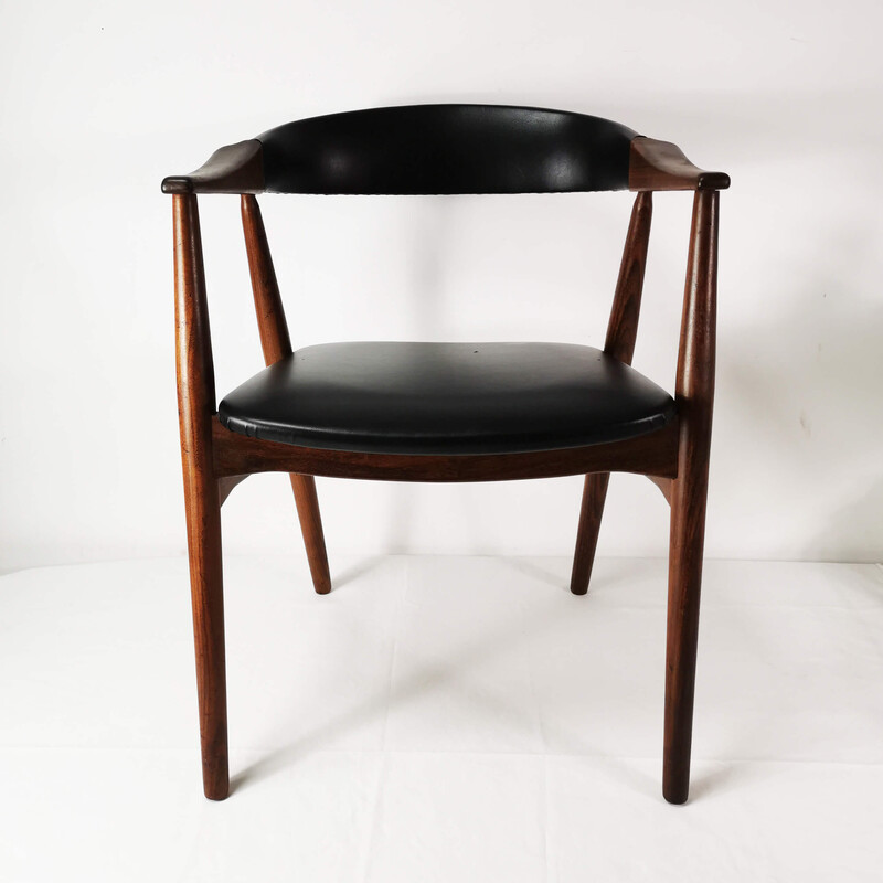 Vintage modernistische fauteuil van Th. Harlev voor Farstrup, Denemarken 1960