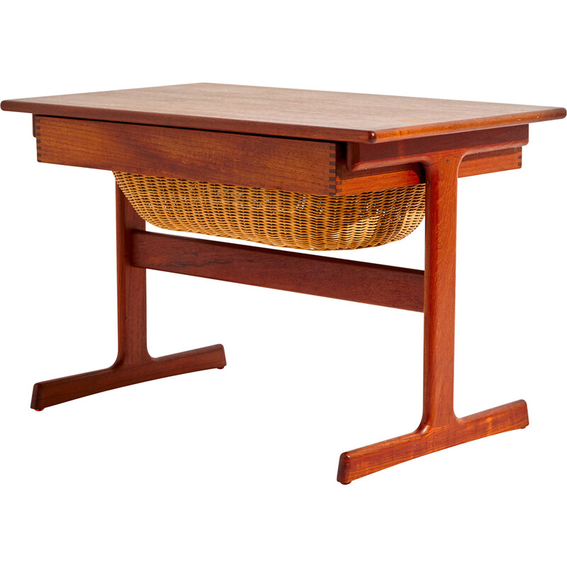 Mesa de costura Vintage teak de Kai Kristiansen para Vildbjerg Møbelfabrik, década de 1960