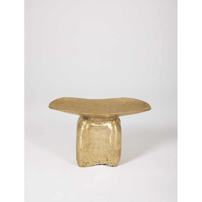 Ashanti vintage stool in bronze