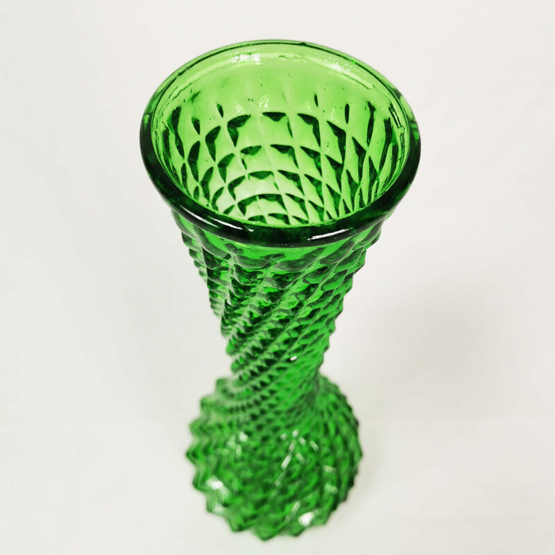 Vintage modernist glass vase, Italy 1960s