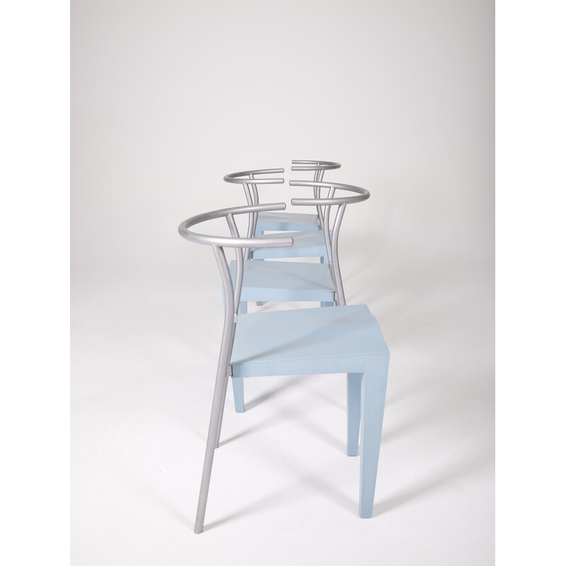 Juego de 4 sillas vintage "Dr Glob" de Philippe Starck para Kartell, 1988