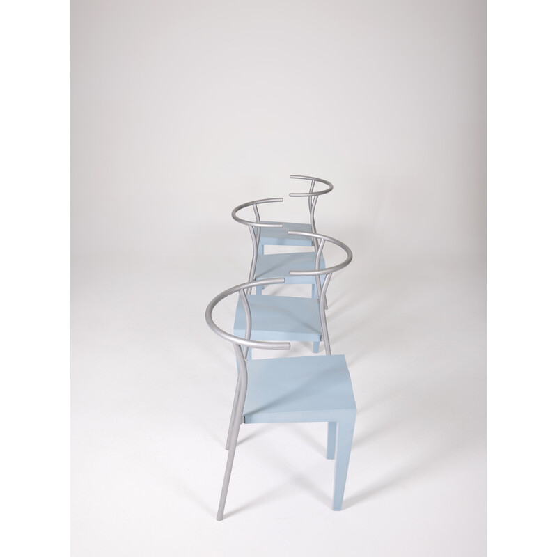 Juego de 4 sillas vintage "Dr Glob" de Philippe Starck para Kartell, 1988