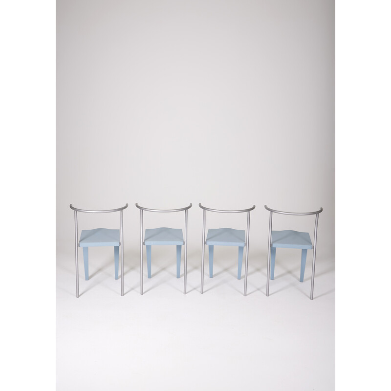 Conjunto de 4 cadeiras "Dr Glob" vintage de Philippe Starck para Kartell, 1988
