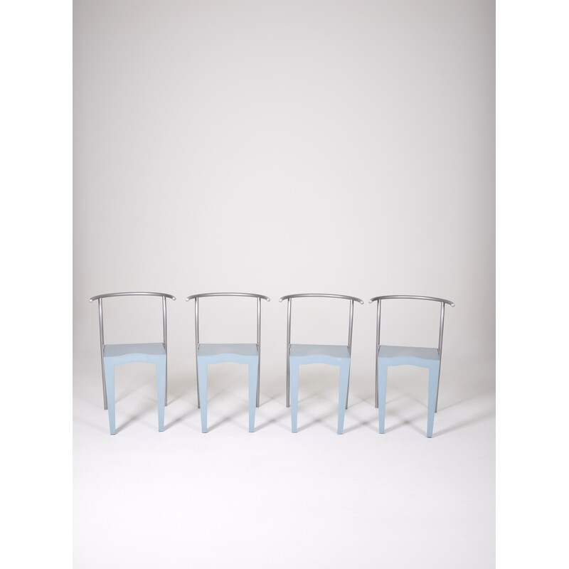 Set of 4 vintage "Dr Glob" chairs by Philippe Starck for Kartell, 1988