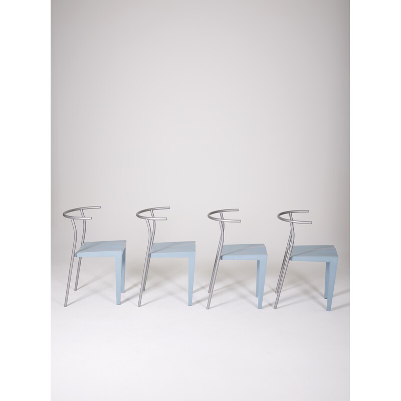 Ensemble de 4 chaises vintage "Dr Glob" par Philippe Starck pour Kartell, 1988