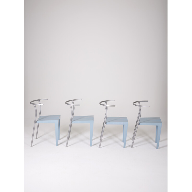Set of 4 vintage "Dr Glob" chairs by Philippe Starck for Kartell, 1988