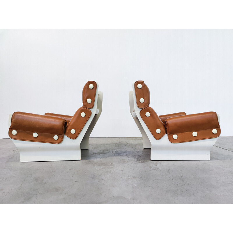 Pair of vintage Canada P110 armchairs by Osvaldo Borsani for Tecno, 1960s