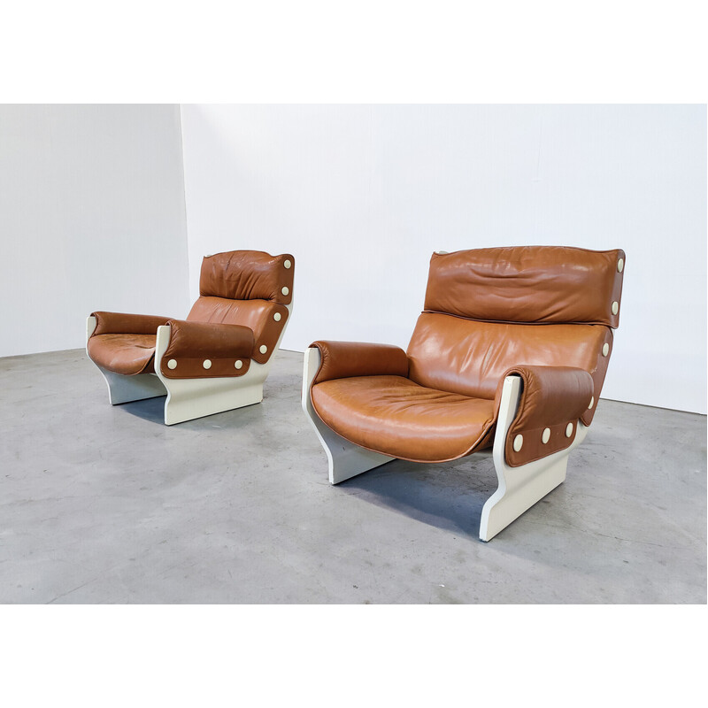 Paire de fauteuils vintage Canada P110 d'Osvaldo Borsani pour Tecno, 1960