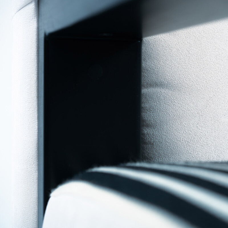 Schwarz-weißes Bauhaus-Sofa von Martin Gropius für Tecta
