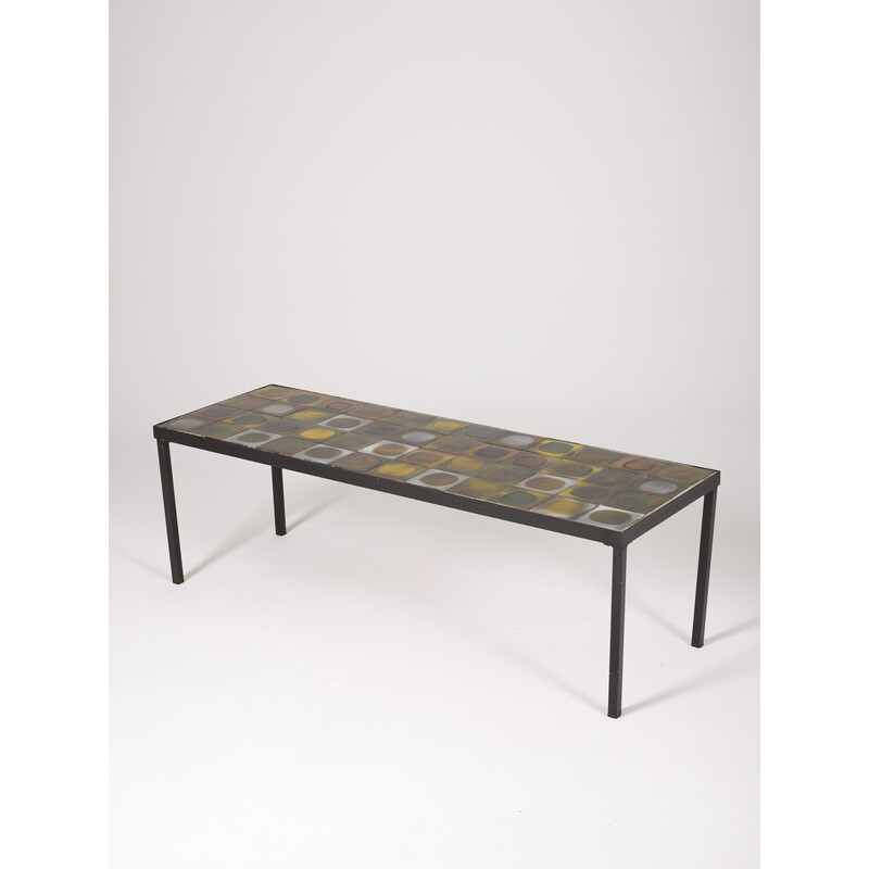 Vintage coffee table by Roger Capron, 1960