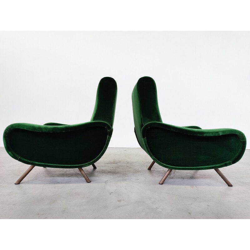 Pair of mid-century Zanuso armchairs for Arflex, 1950s