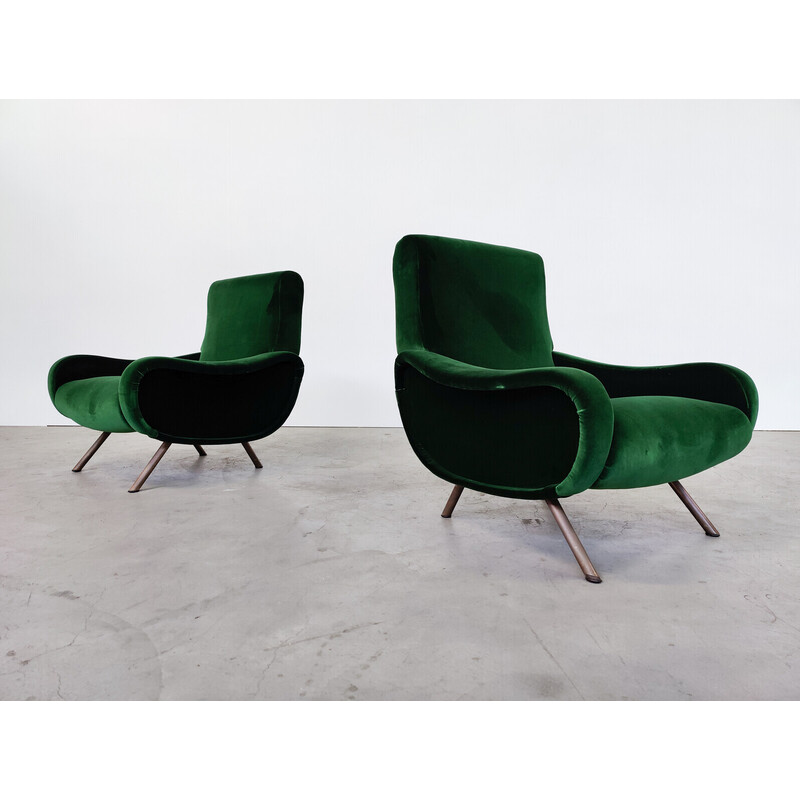 Pair of mid-century Zanuso armchairs for Arflex, 1950s