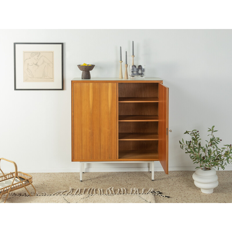 Vintage walnut dresser with two doors, Germany 1950s