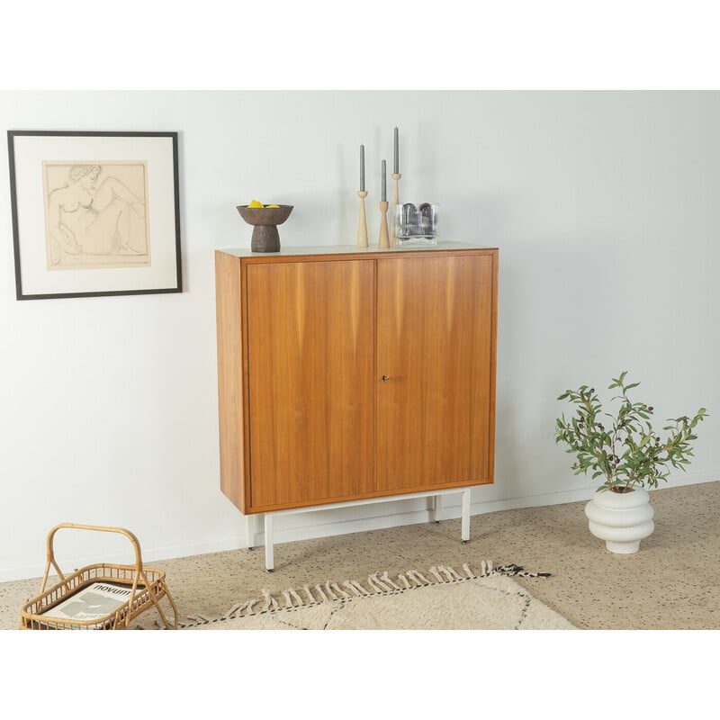 Vintage walnut dresser with two doors, Germany 1950s