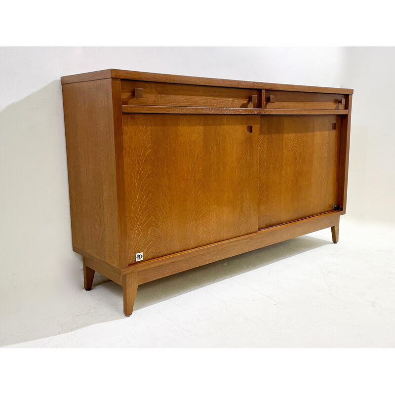 Credenza di metà secolo in legno di quercia di Emiel Veranneman, 1958