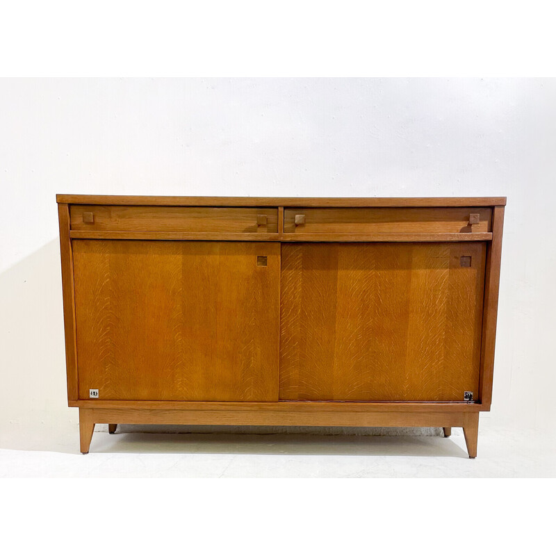 Mid-century sideboard in oakwood by Emiel Veranneman, 1958