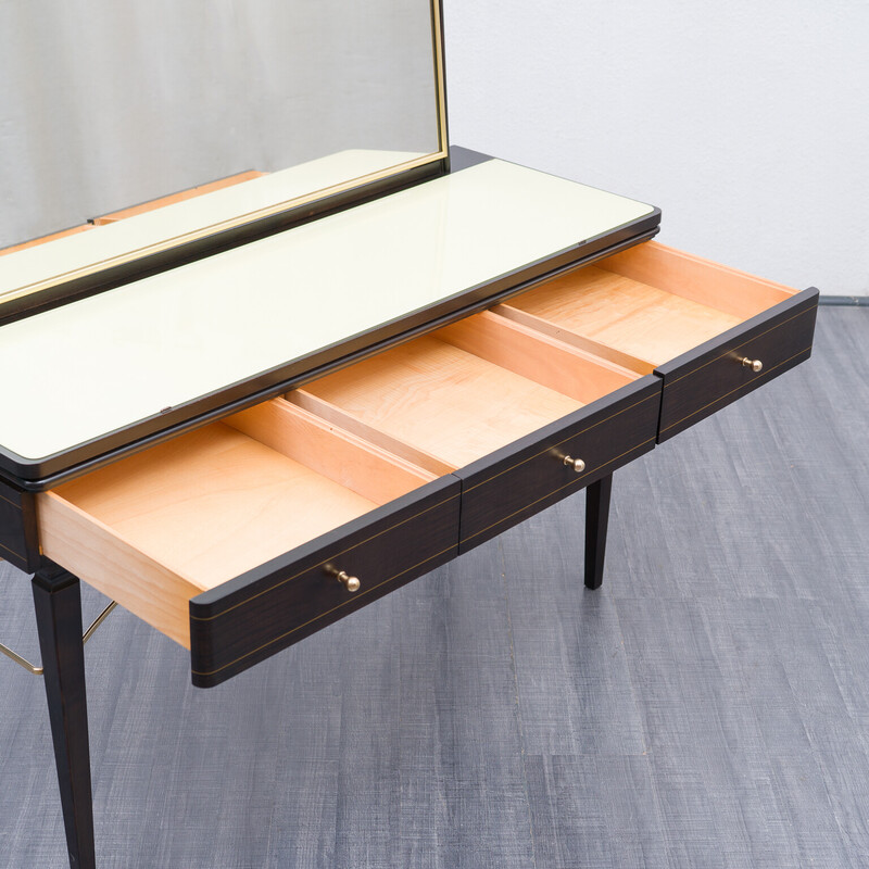 Vintage dressing table with swivelling mirror, 1950s