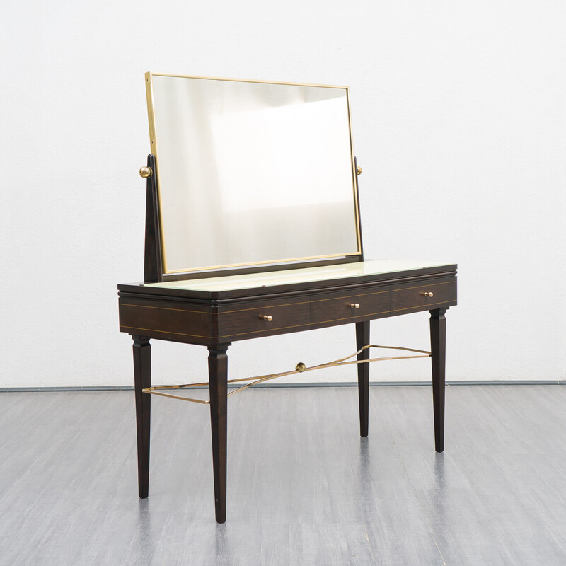 Vintage dressing table with swivelling mirror, 1950s