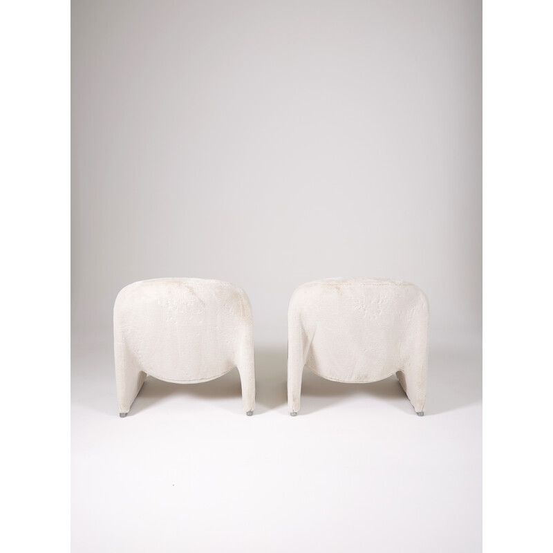 Pair of vintage Alky armchairs by Giancarlo Piretti for Artifort, Italy 1970